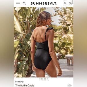 Summersalt The Ruffle Oasis black swimsuit
